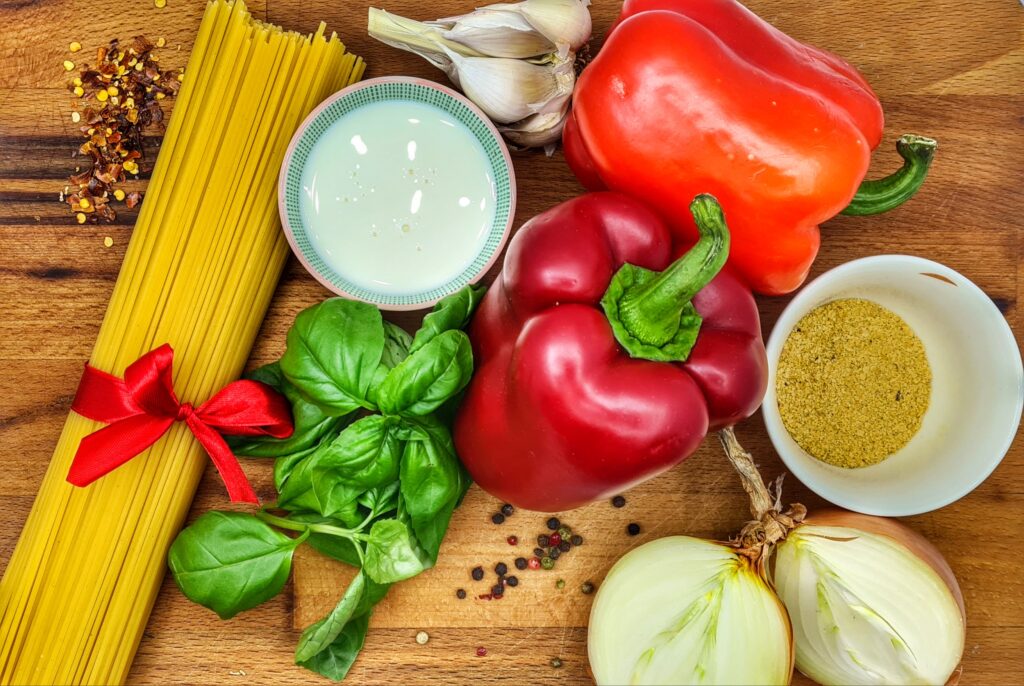 Roasted Pepper Pasta - INGREDIENTS