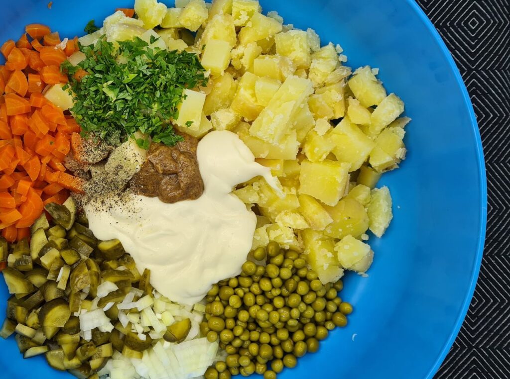 Potato salad - preparation