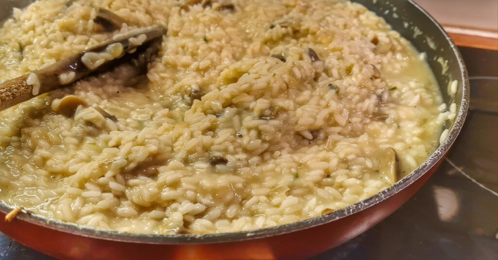risotto cooking