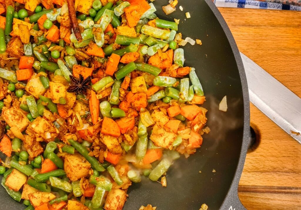 zelenina s kořením