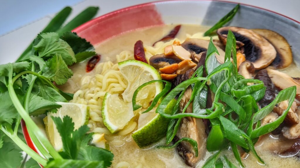 thajský miso ramen