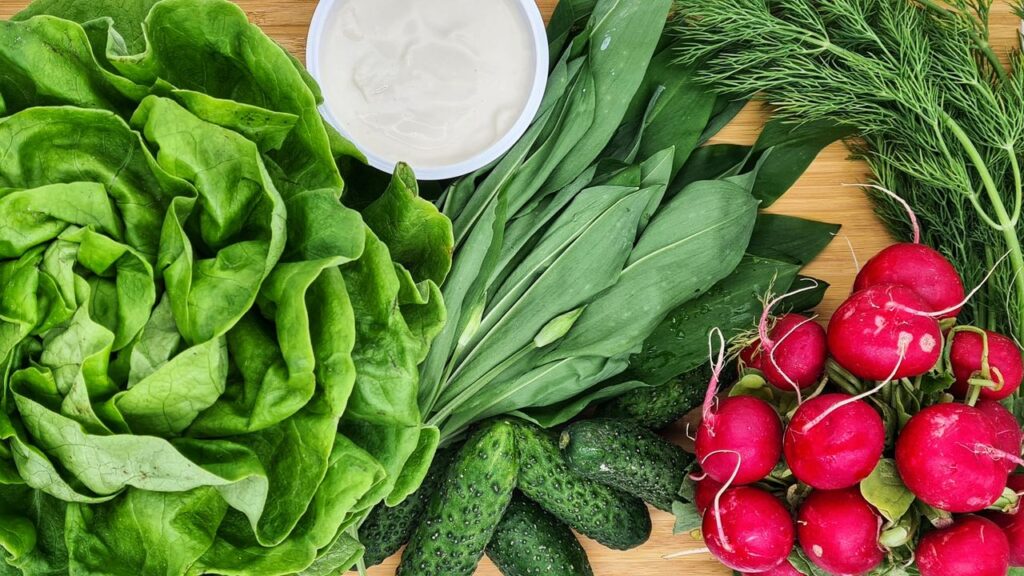 Wild garlic ingredients 
