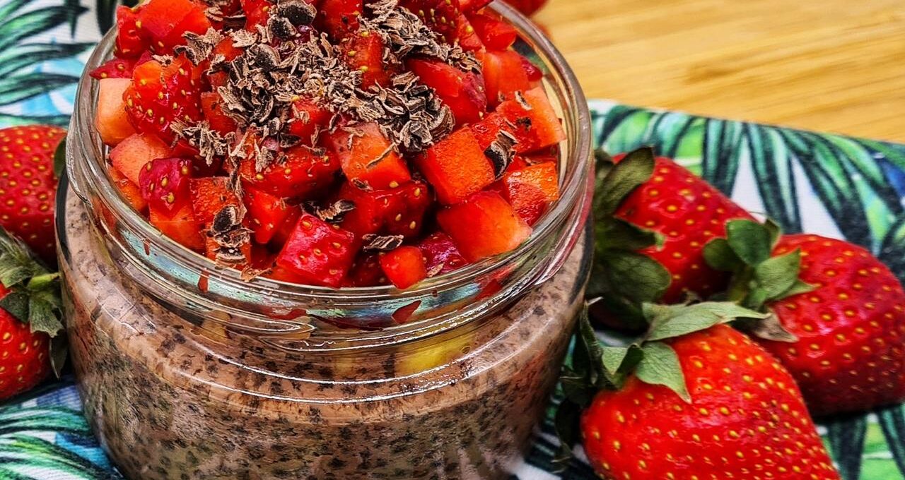 Chocolate chia dessert